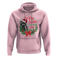 Funny Christmas Hoodie Sorry Santa I've Been Feral Raccoon