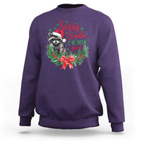 Funny Christmas Sweatshirt Sorry Santa I've Been Feral Raccoon - Wonder Print Shop