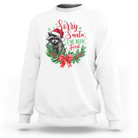 Funny Christmas Sweatshirt Sorry Santa I've Been Feral Raccoon - Wonder Print Shop