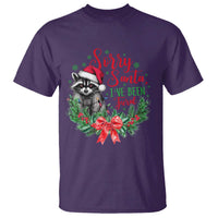 Funny Christmas T Shirt Sorry Santa I've Been Feral Raccoon - Wonder Print Shop