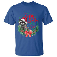 Funny Christmas T Shirt Sorry Santa I've Been Feral Raccoon - Wonder Print Shop