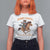Funny Christmas Raccoon T Shirt For Women Sorry Santa I've Been Feral Cowboy - Wonder Print Shop