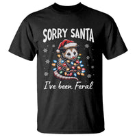 Funny Christmas Opossum T Shirt Sorry Santa I've Been Feral - Wonder Print Shop