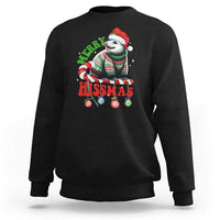 Funny Christmas Opossum Sweatshirt Merry Hissmass - Wonder Print Shop