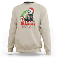 Funny Christmas Opossum Sweatshirt Merry Hissmass - Wonder Print Shop