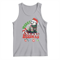 Funny Christmas Opossum Tank Top Merry Hissmass