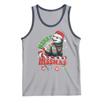 Funny Christmas Opossum Tank Top Merry Hissmass