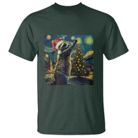 Christmas Starry Night Raccoon T Shirt - Wonder Print Shop