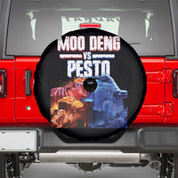 Funny Moo Deng VS Pesto Spare Tire Cover