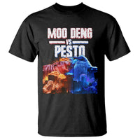 Funny Moo Deng VS Pesto T Shirt - Wonder Print Shop