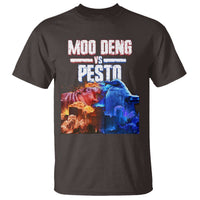 Funny Moo Deng VS Pesto T Shirt - Wonder Print Shop