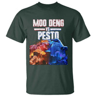 Funny Moo Deng VS Pesto T Shirt - Wonder Print Shop