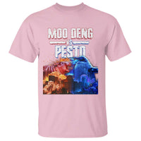 Funny Moo Deng VS Pesto T Shirt - Wonder Print Shop