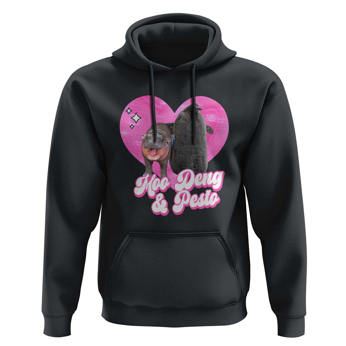 Funny Best Friends Moo Deng Pesto Hoodie