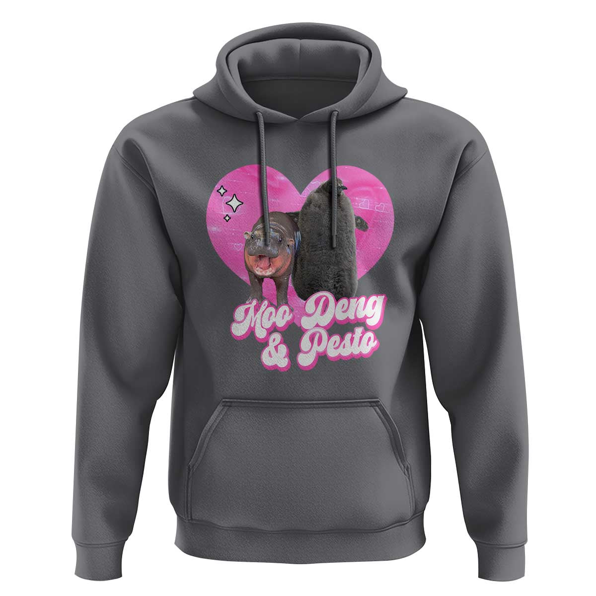 Funny Best Friends Moo Deng Pesto Hoodie