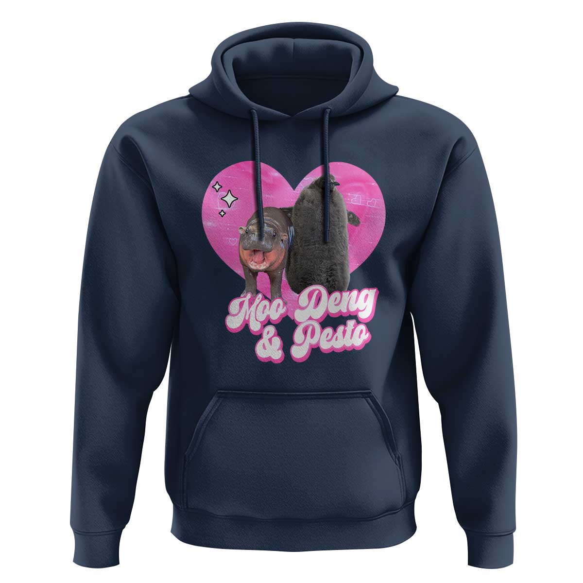 Funny Best Friends Moo Deng Pesto Hoodie