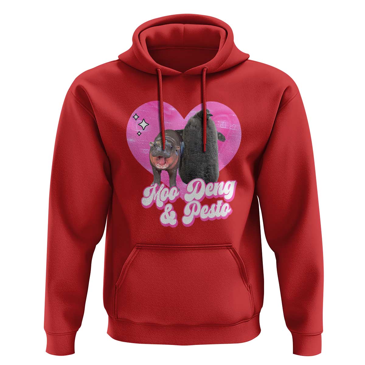 Funny Best Friends Moo Deng Pesto Hoodie