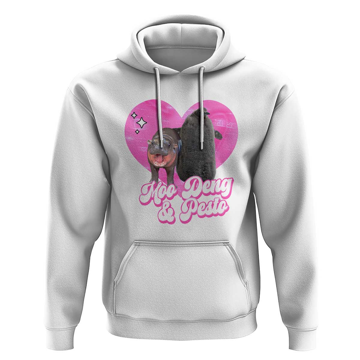 Funny Best Friends Moo Deng Pesto Hoodie