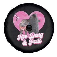 Funny Best Friends Moo Deng Pesto Spare Tire Cover