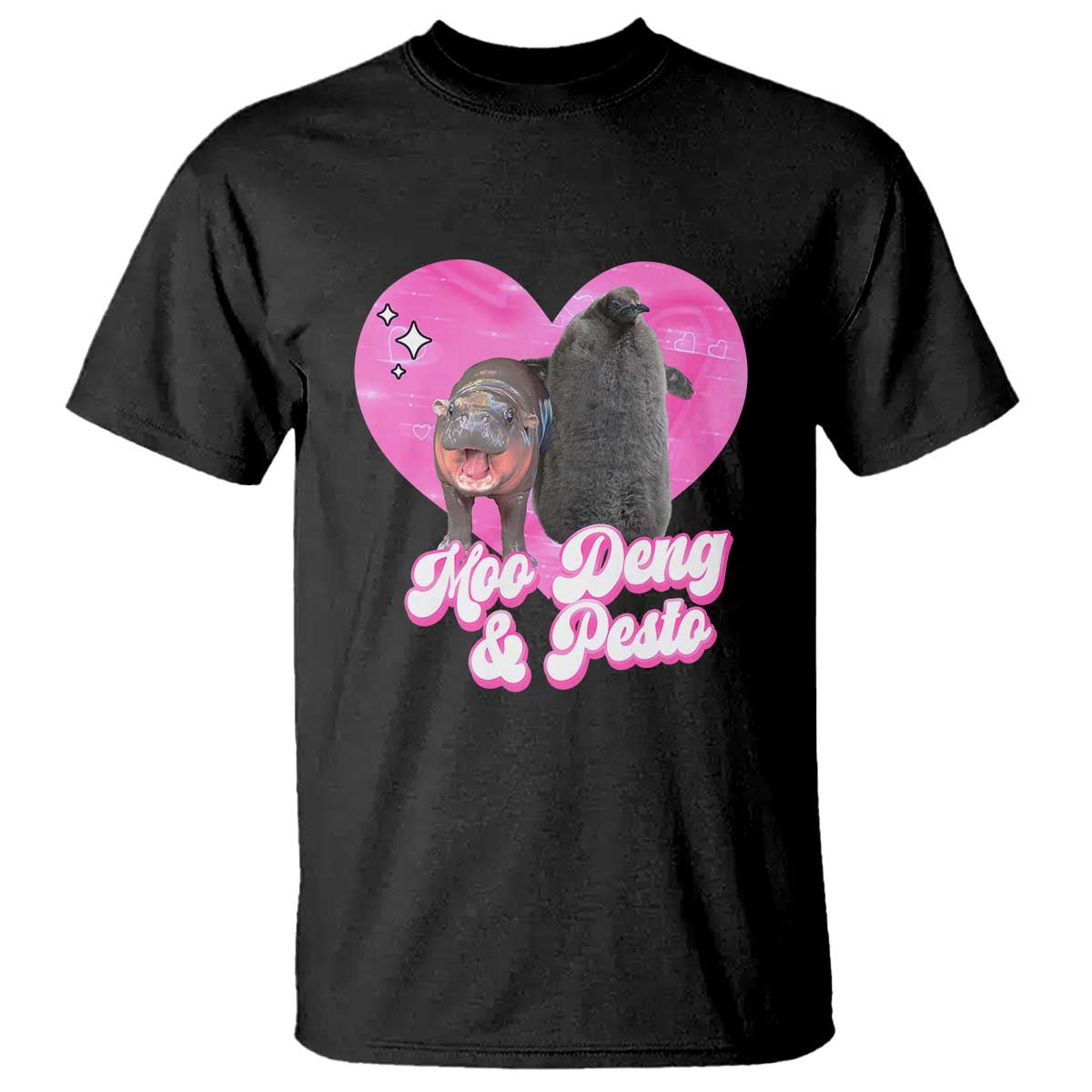 Funny Best Friends Moo Deng Pesto T Shirt - Wonder Print Shop