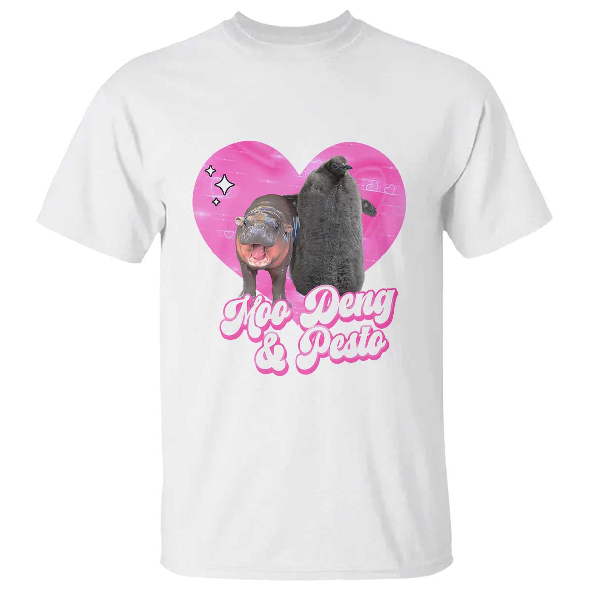 Funny Best Friends Moo Deng Pesto T Shirt - Wonder Print Shop