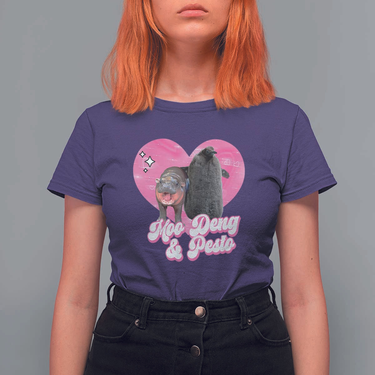 Funny Best Friends Moo Deng Pesto T Shirt For Women - Wonder Print Shop