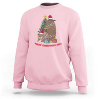 First Christmas 2024 Moo Deng Pesto Sweatshirt - Wonder Print Shop