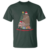 First Christmas 2024 Moo Deng Pesto T Shirt - Wonder Print Shop