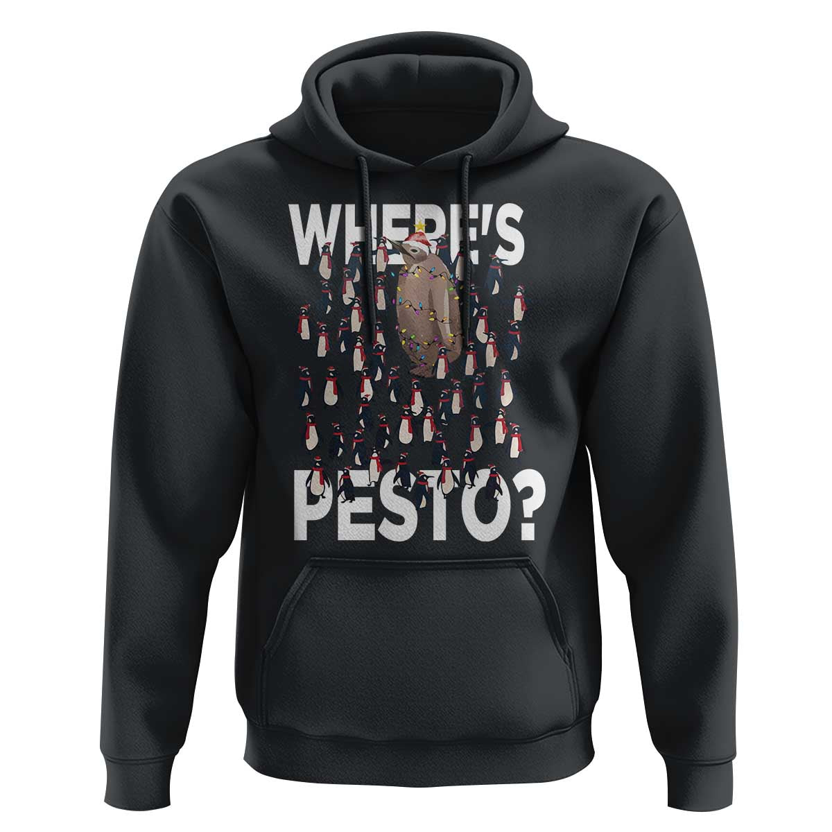 Funny Christmas Where’s Pesto Hoodie