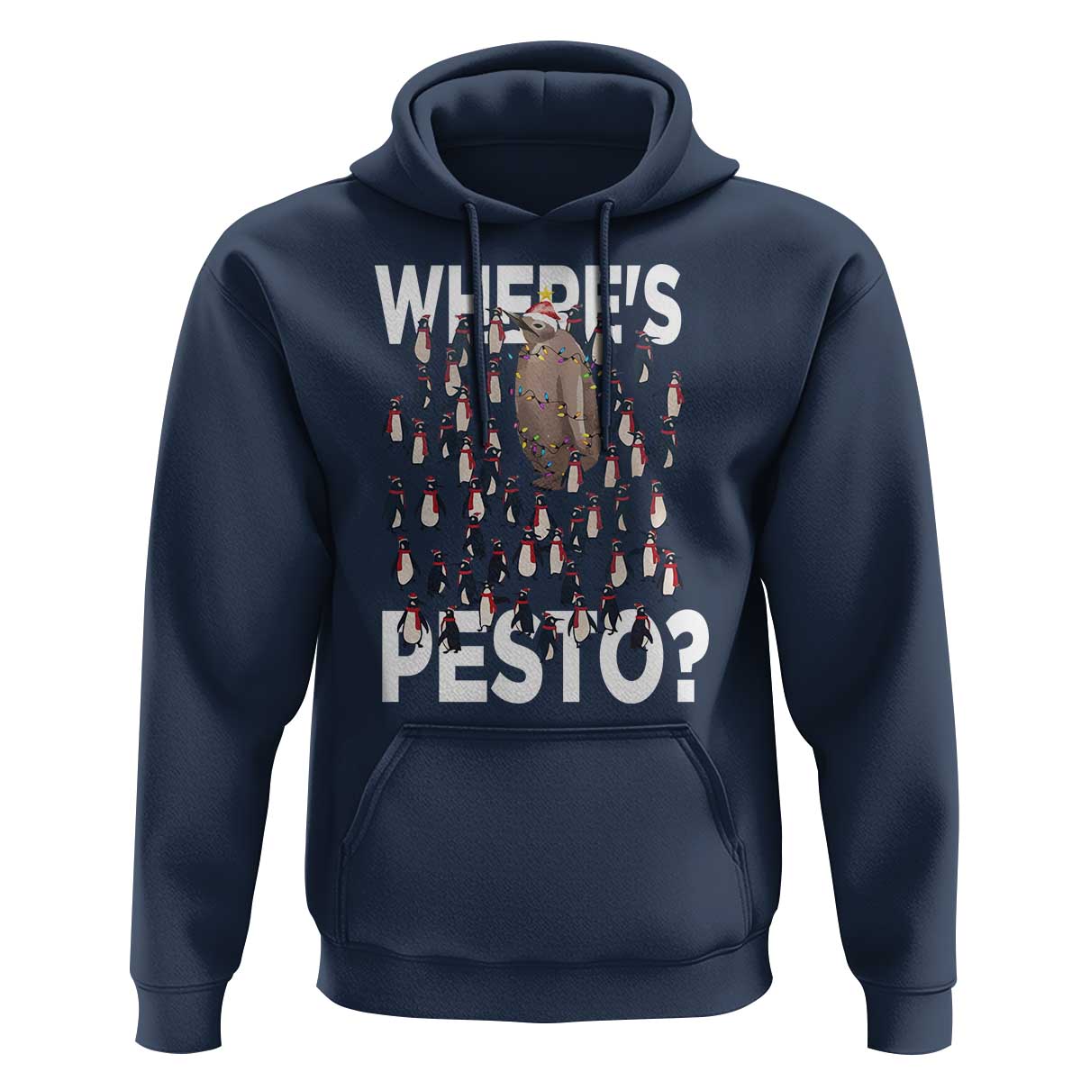 Funny Christmas Where’s Pesto Hoodie