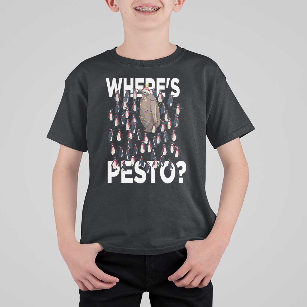 Funny Christmas Wheres Pesto T Shirt For Kid - Wonder Print Shop