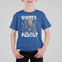 Funny Christmas Wheres Pesto T Shirt For Kid - Wonder Print Shop