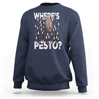 Funny Christmas Wheres Pesto Sweatshirt - Wonder Print Shop