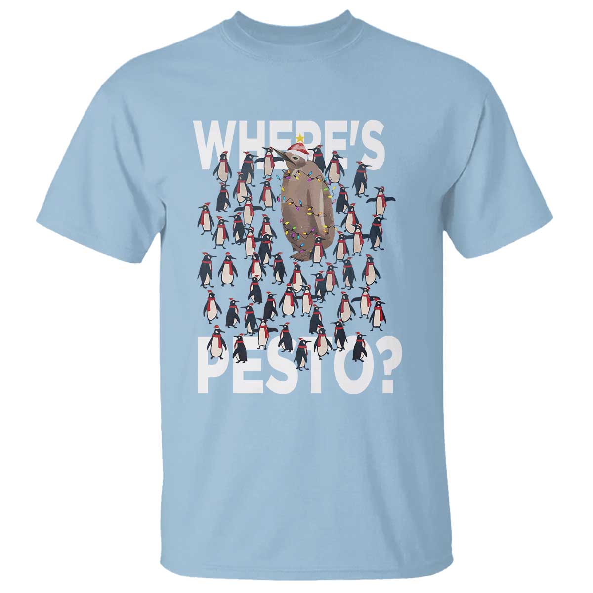 Funny Christmas Wheres Pesto T Shirt - Wonder Print Shop