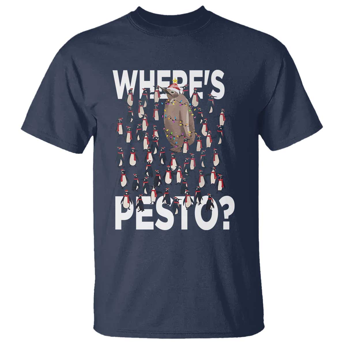 Funny Christmas Wheres Pesto T Shirt - Wonder Print Shop