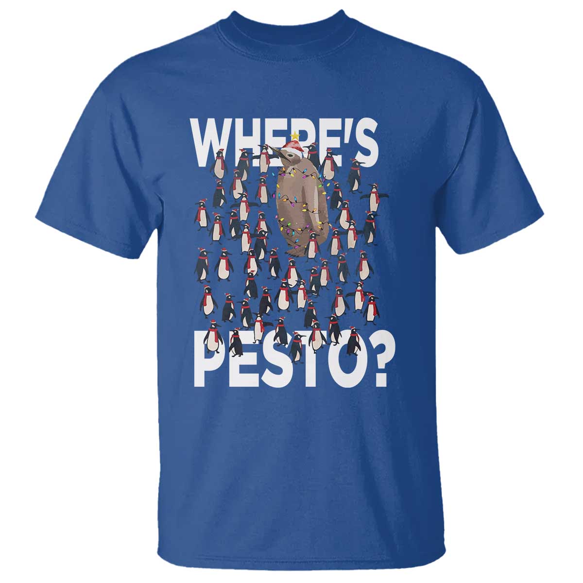 Funny Christmas Wheres Pesto T Shirt - Wonder Print Shop