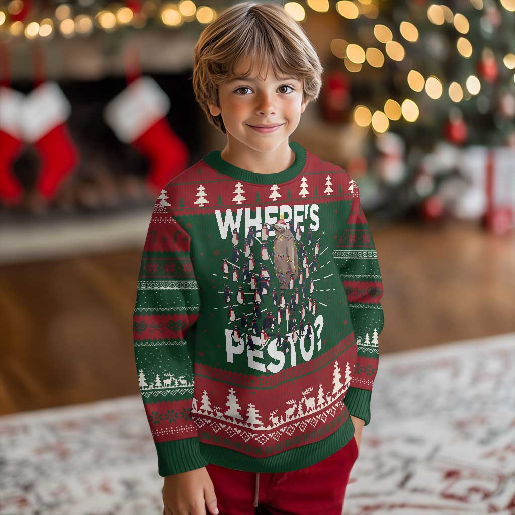 Funny Xmas Wheres Pesto Ugly Christmas Sweater - Wonder Print Shop
