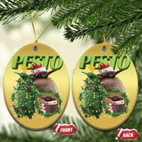 Funny Christmas Pesto Penguin Christmas Ornament - Wonder Print Shop