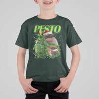 Funny Christmas Pesto Penguin T Shirt For Kid - Wonder Print Shop