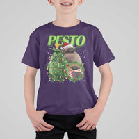 Funny Christmas Pesto Penguin T Shirt For Kid - Wonder Print Shop