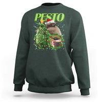 Funny Christmas Pesto Penguin Sweatshirt - Wonder Print Shop