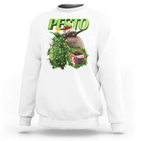 Funny Christmas Pesto Penguin Sweatshirt - Wonder Print Shop