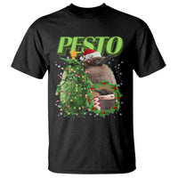 Funny Christmas Pesto Penguin T Shirt - Wonder Print Shop