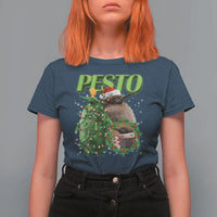 Funny Christmas Pesto Penguin T Shirt For Women - Wonder Print Shop