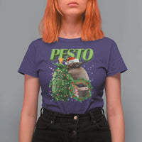 Funny Christmas Pesto Penguin T Shirt For Women - Wonder Print Shop
