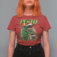 Funny Christmas Pesto Penguin T Shirt For Women - Wonder Print Shop