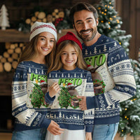 Funny Christmas Pesto Penguin Ugly Christmas Sweater - Wonder Print Shop