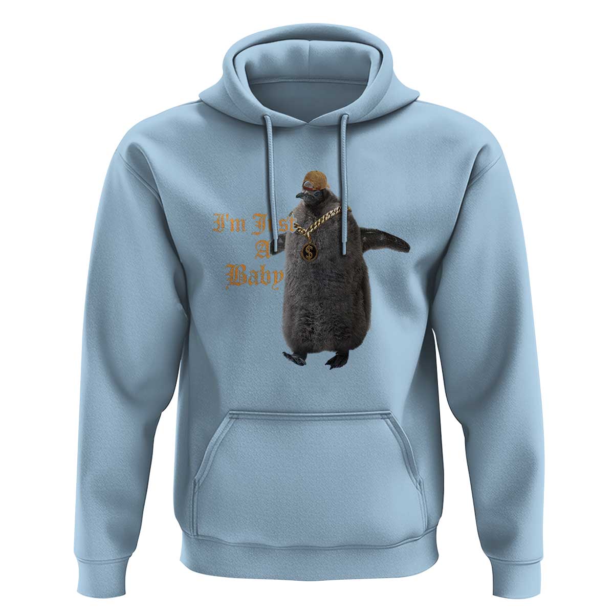 Funny Pesto Penguin Hoodie I'm Just A Baby Hiphop