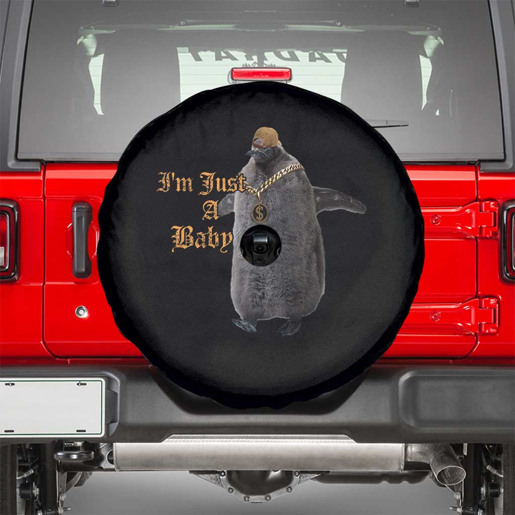 Funny Pesto Penguin Spare Tire Cover I'm Just A Baby Hiphop