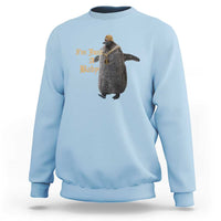 Funny Pesto Penguin Sweatshirt I'm Just A Baby Hiphop - Wonder Print Shop